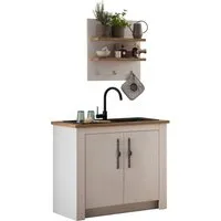 OTTO home Pantryküche KS-Westminster, Breite 96 cm, ohne E-Geräte