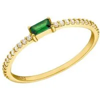 Amor Fingerring Smaragreen, mit Zirkonia (synth)