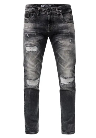 Jeans Hose "YAMATO" Slim Fit Streetwear Cotton-Stretch
