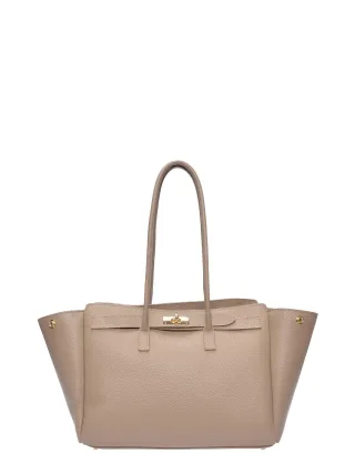 Isabella Rhea Beige Rindsledertasche