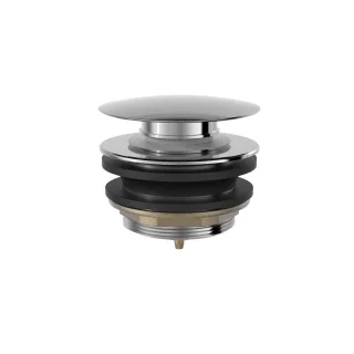 Tres Click clack Ablaufventil für Wanne Click clack Funktion Stöpsel: Ø 70 mm, 13474010 13474010