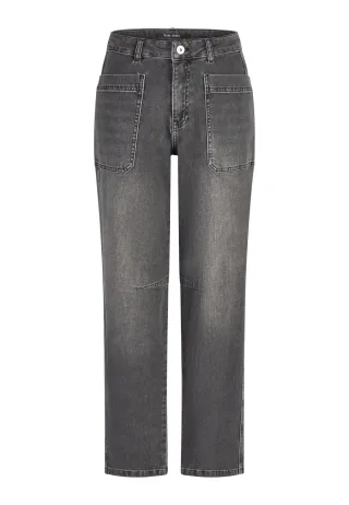 Marc Aurel - Barreljeans im Utility Style black denim - Gr. - 40