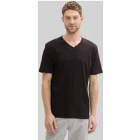 TOM TAILOR T-Shirt T-Shirt Basic T-Shirt im 2er-Pack mit V-Ausschnitt
