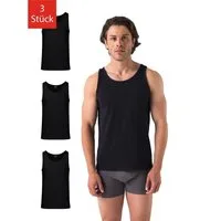 Barrio 13 Achselhemd Tank Top Unterhemd für Herren (Packung, Set, Spar-Pack, Spar-Packung, 3-St., 3er-Pack) Feinripp aus Baumwolle