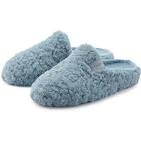 Elbsand Hausschuh, Pantoffel, Mule Pantolette mit kuscheligem Fellimitat