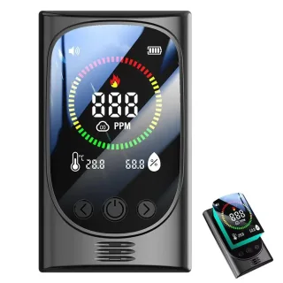 4 in 1 Gas Analyzer Carbon Monoxide Detector CO Alarm Portable Gas Leak Tester Air Quality Monitor with Sound Light Alar