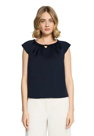 Vera Mont - Satin-Bluse Night Sky - Gr. - 44