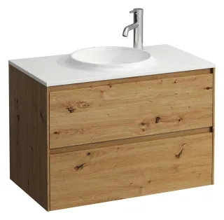 LAUFEN Waschtischunterschrank LANI 830x520x595 2 Schubl. f.WT H814074 wildeiche, H4042621122671 H4042621122671