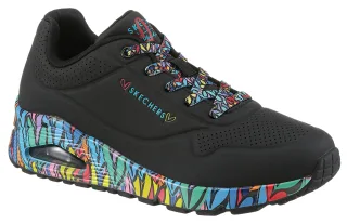 Skechers Sneaker "UNO" Plateausneaker, Schnürschuh mit Keilabsatz