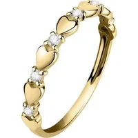 CHRIST Fingerring CHRIST Damen-Damenring 375er Gelbgold Zirkonia, Zirkonia