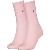 Tommy Hilfiger Socken TH WOMEN SOCK CASUAL 2P (2-Paar, 2 Paar) mit flacher Zehennaht