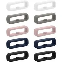 kwmobile 10x Smart Watch Band Halterung für 20mm Smartwatch Strap (Universal) Smartwatch, 10-tlg., Bandschlaufe für Fitness Tracker und Smart Uhr aus Silikon