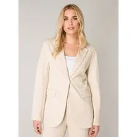 Base Level Jerseyblazer mit V-Ausschnitt und Knopf