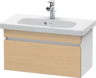 Duravit DuraStyle Waschtischunterbau wandhängend Natur Eiche & Weiß Matt 730x368x398 mm - DS63990301 DS639903018