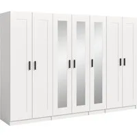 Home affaire Kleiderschrank Farmsen, Schlafzimmerschrank, Garderobe, Schrank (Schrank-Kombi, Schlafzimmer, Garderobenschrank, Flur) Set best. aus: 3 Kleiderschränken, individuell platzierbar