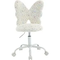 WAHSON OFFICE CHAIRS Kinderstuhl aus Kunstfell höhenverstellbar drehbar Kinderschreibtischstuhl