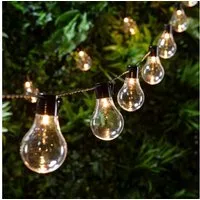 Lights4fun LED-Lichterkette 20er Zirkus Party Lichterkette mit Batterie