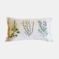 Mirabeau Kissenhülle Kissenhülle Sélomiane creme/grün