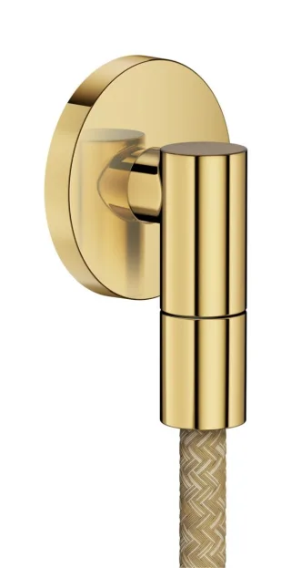 Hansgrohe Wandanschluss Axor Wall outlet Fine rund G1/2" polished gold optic , 36737990 36737990