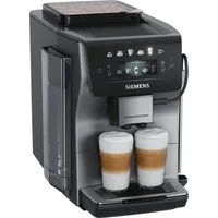 SIEMENS Kaffeevollautomat EQ600 TP603E07, 6 Getränke, XL-Getränke, bis zu 480ml, Keramikmahlwerk, Doppeltassenfunktion, Kannenfunktion, entnehmbare Brüheinheit, Silber