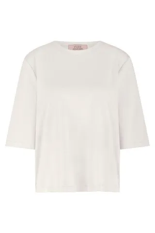 Studio Anneloes - Fiore round neck t-shirt white - Gr. - S