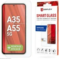 Displex Displayschutzglas Smart Glass für Samsung Galaxy A35, Samsung Galaxy A55 5G, 1 Stück, Bildschirmschutz, Displayschutzfolie,Einfach anbringen,kratz-&stoßfest