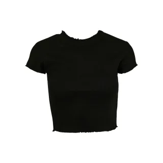 Urban Classics - Kurzes Top für Damen(2er-Pack) (Schwarz/Weiß)