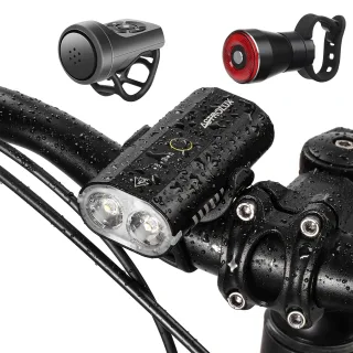Astrolux® BC2 Double 800LM LED Bright Bike Light 2600mAh Battery IP64 Waterproof 5 Light Modes Type-C Rechargeable Bicyc