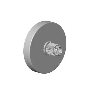 Dornbracht Rosette ohne Logo Ersatzteile 04277400400 50 x 50 x 9,5 mm Schwarz matt 04277400400-33