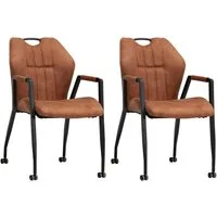 OMG Design Armlehnstuhl Point (Set, 2 St), Esszimmerstuhl mit Rollen, Bürostuhl