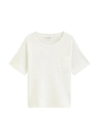 Marc OPolo Casual - T-Shirt loose Grey White - Gr. - L