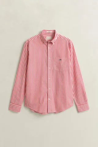 GANT - Classic Popeline-Hemd mit Streifen rose red - Gr. - L