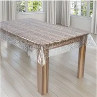 laro Tischdecke Laro Premium Line 0,3mm weich transparente Tischfolie Geometrisch PVC