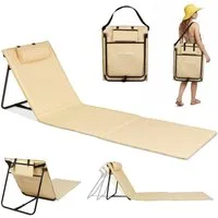HOMECALL Strandtuch Strandmatte Liegestuhl Strandliege klappbar leicht, (61 cm, 1-St), Schnell Trocknet verstellbarer