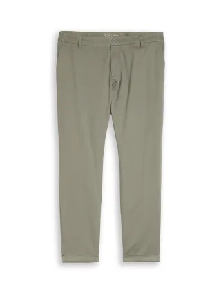 Tom Tailor - Plus Size - TTPLUS REGULAR Chino Hose greyish shadow olive - Gr. - 32