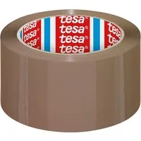 tesa Paket-Klebeband 64014 Packband 45 µ, (66m:50mm) braun oder transparent (braun)