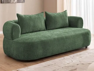 Home affaire 3-Sitzer "LUSSAC 3-Sitzer Design-Sofa mit Zierkissen, Maße B/T/H: 202/123/78 cm" hoher Sitzkomfort und modernes Design, Sofa ohne Bettfunktion