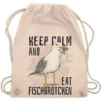 Youth Designz Turnbeutel "Fischbroetchen" Baumwoll Turnbeutel, mit trendigem Motiv