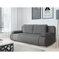 MIRJAN24 Schlafsofa Emma, mit Schlaffunktion und Bettkasten, Freistehendes, Aufklappbares, 3-Sitzer