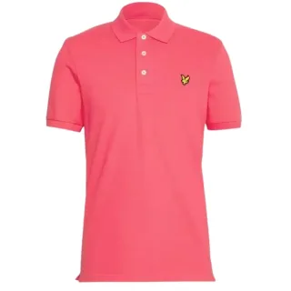 Lyle & Scott Electric Pink Plain Poloshirt