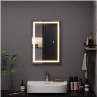 Vicco Badspiegel Miral, Glas, 60 x 40 cm mit Frontlight Beleuchtung (1-St)