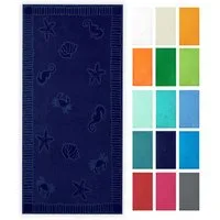 ZOLLNER Strandtuch, Frottier (1-St), 100 x 200 cm, 100% Baumwolle, vom Hotelwäschespezialisten