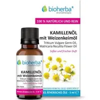 BIOHERBA R Pflege-Set Kamillenöl mit Weizenkeimöl Reines ätherisches Öl 5 ml
