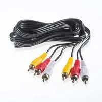 Poppstar Audio- & Video-Kabel, 3x AV-Cinch auf 3x Cinch-Stecker (Rot, Weiß, Gelb)