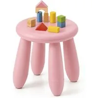 relaxdays Kinderhocker Sitzhocker für Kleinkinder, Pink