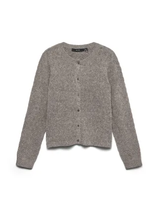 VERO MODA - VMDOFFY STITCH LS O-NECK CARDIGAN NOOS Moon Rock - Gr. - S