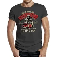 RAHMENLOS® T-Shirt Geschenk für Männer bei der Feuerwehr - Schon etwas älter