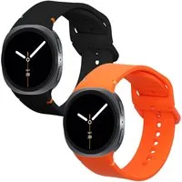 kwmobile Smartwatch-Armband 2x Uhrenarmband für Samsung Galaxy Watch 8 Galaxy / Galaxy Watch 8, Fitnesstracker Band Set aus TPU Silikon - Ersatzarmband Smartwatch