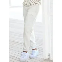 LASCANA Sweathose Loungehose mit seitlichen Taschen und Logostickerei, Loungewear
