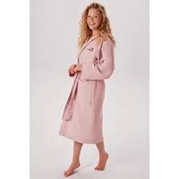 KangaROOS Unisex-Bademantel Cassidy, für Damen & Herren, Standardlänge & Überlänge, Langform, Walkfrottee, Kapuze, Gürtel, mit Taschen, Männer und Frauen, Baumwolle, Reise, Hotel, Sauna, S-3XL